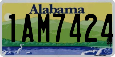 AL license plate 1AM7424