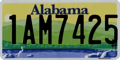 AL license plate 1AM7425