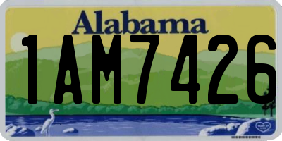AL license plate 1AM7426