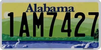 AL license plate 1AM7427