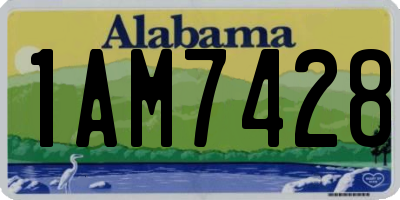 AL license plate 1AM7428