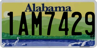 AL license plate 1AM7429