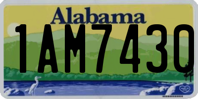 AL license plate 1AM7430