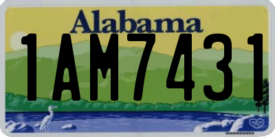 AL license plate 1AM7431