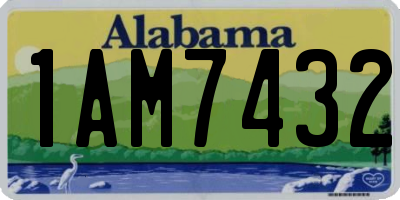 AL license plate 1AM7432