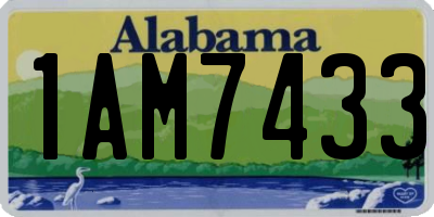 AL license plate 1AM7433