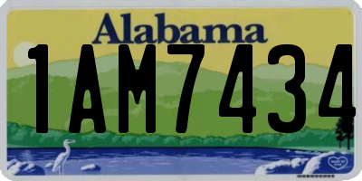 AL license plate 1AM7434