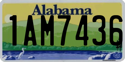 AL license plate 1AM7436