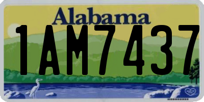 AL license plate 1AM7437