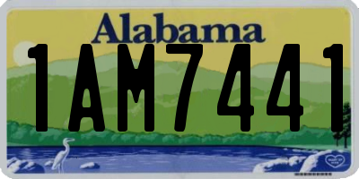 AL license plate 1AM7441