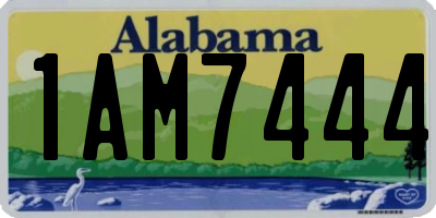 AL license plate 1AM7444