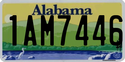 AL license plate 1AM7446