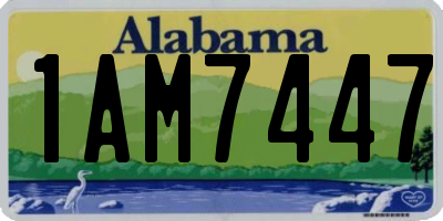 AL license plate 1AM7447