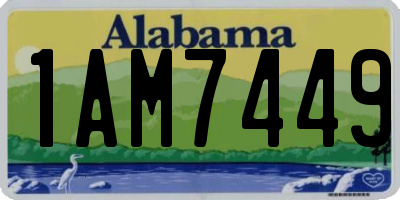 AL license plate 1AM7449