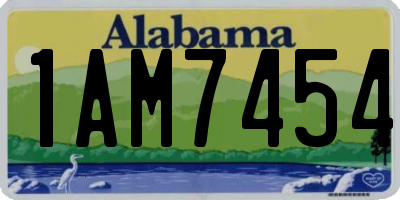 AL license plate 1AM7454
