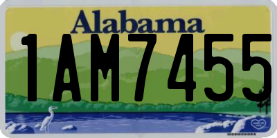 AL license plate 1AM7455