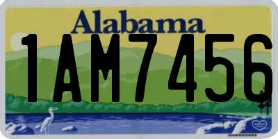 AL license plate 1AM7456