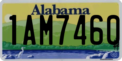 AL license plate 1AM7460