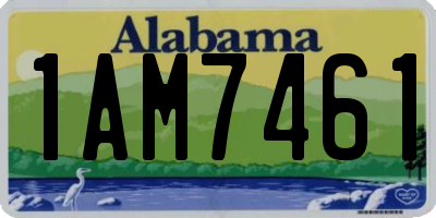 AL license plate 1AM7461