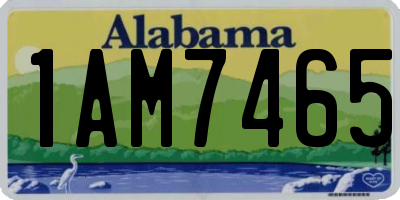 AL license plate 1AM7465