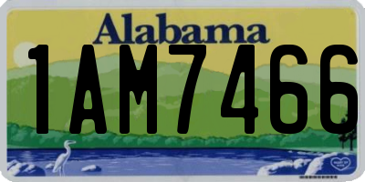 AL license plate 1AM7466