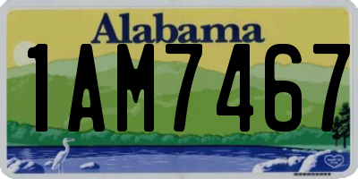 AL license plate 1AM7467