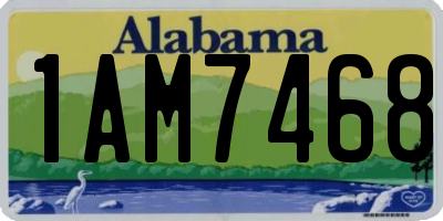 AL license plate 1AM7468