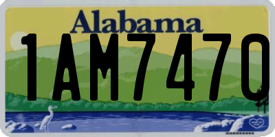 AL license plate 1AM7470
