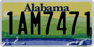 AL license plate 1AM7471