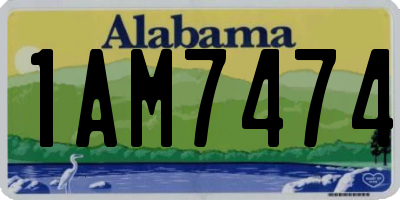 AL license plate 1AM7474
