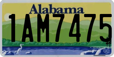 AL license plate 1AM7475