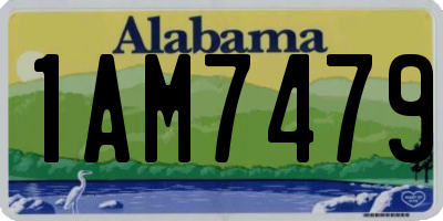 AL license plate 1AM7479
