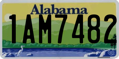 AL license plate 1AM7482
