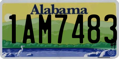 AL license plate 1AM7483