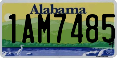 AL license plate 1AM7485
