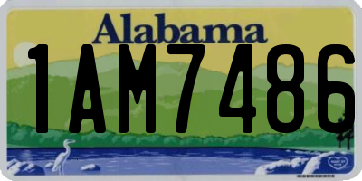 AL license plate 1AM7486