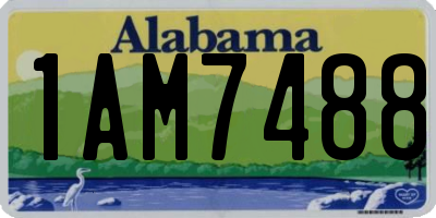 AL license plate 1AM7488
