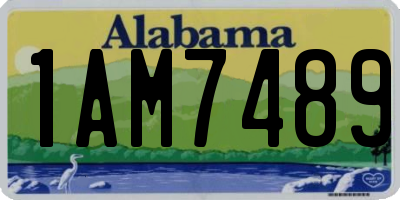 AL license plate 1AM7489