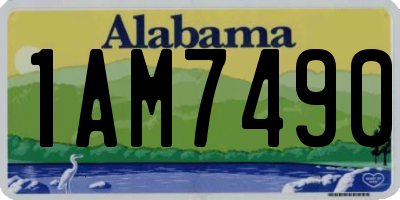 AL license plate 1AM7490