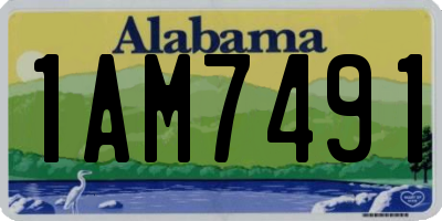 AL license plate 1AM7491
