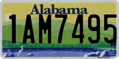 AL license plate 1AM7495