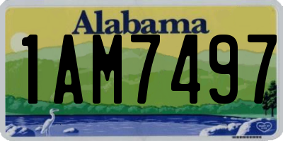 AL license plate 1AM7497