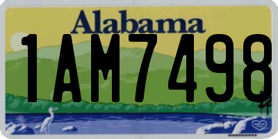 AL license plate 1AM7498