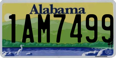 AL license plate 1AM7499