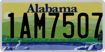 AL license plate 1AM7507