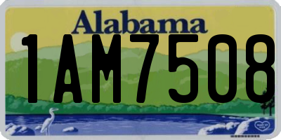 AL license plate 1AM7508