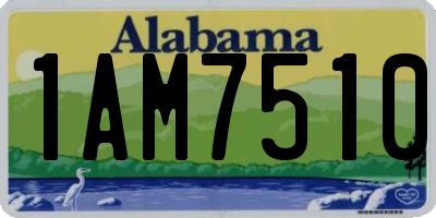 AL license plate 1AM7510