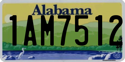 AL license plate 1AM7512
