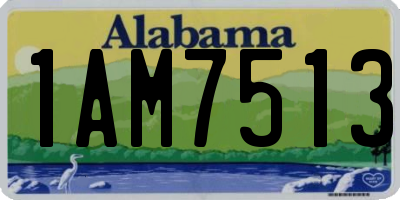 AL license plate 1AM7513