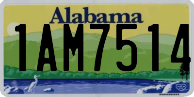 AL license plate 1AM7514